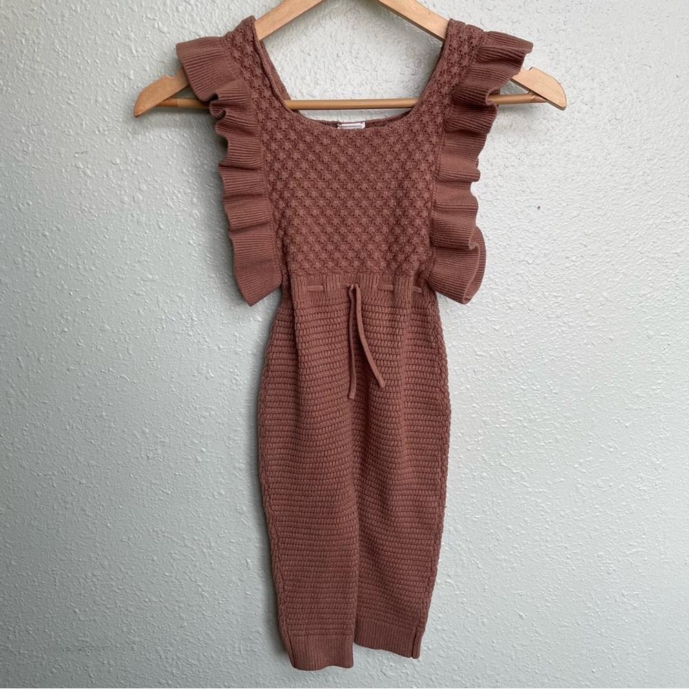 Baby girl ruffle knit jumpsuit 3-6 months